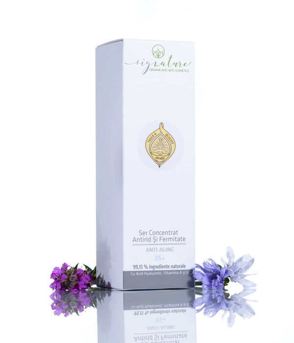 Concentrated Firming and Anti-Aging Serum 35+ with Hyaluronic Acid and Vitamins A and E - 50 ml