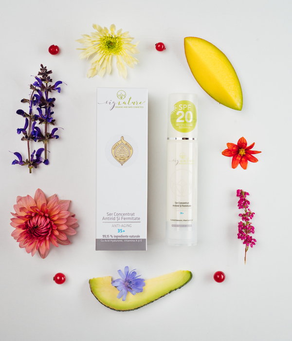 Concentrated Firming and Anti-Aging Serum 35+ with Hyaluronic Acid and Vitamins A and E - 50 ml